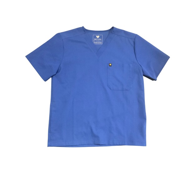 Craft & Soul Other - Craft & Soul15 Mens Medi + Life Collection V-Neck Scrub Top Blue Medium M